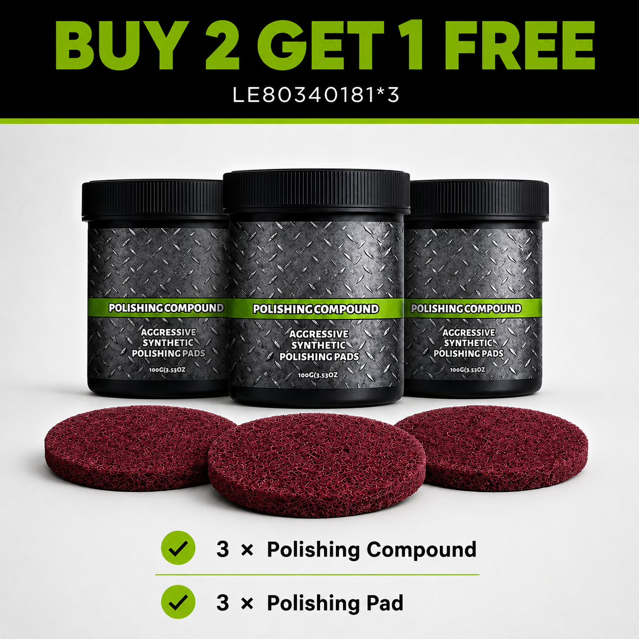BUY 2 GET 1 FREE