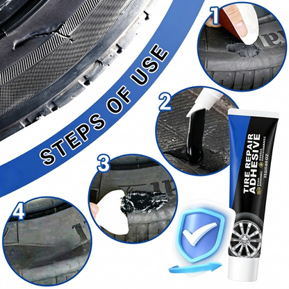 🚗Weather-Resistant💧 Waterproof Flexible Tire Repair Adhesive