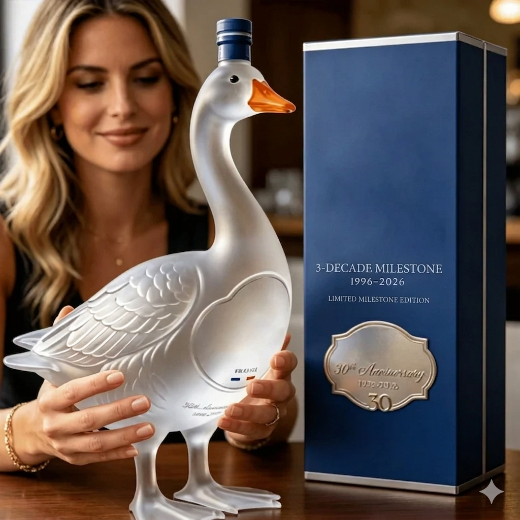 🔥HOT SALE 55% OFF🪿GY Goose 30th Anniversary 3D Sculpted V0dka Bottle
