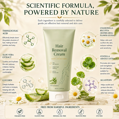 LAST DAY -BUY 1 GET 1 FREE🤩Ahlwo Painless Depilatory Cream – No Razor Bumps, No Harsh Odor