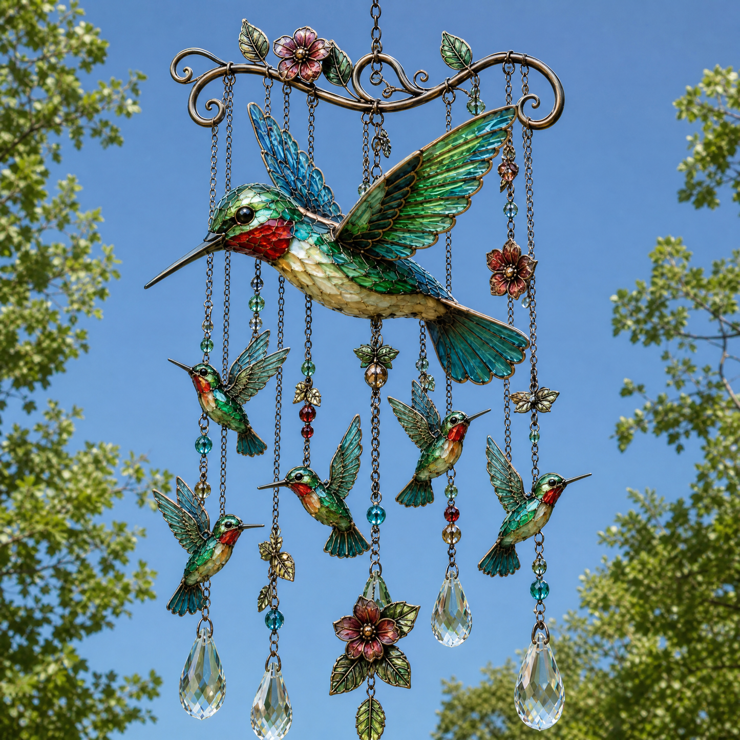 ⚡Last Day 50% OFF 🐦 Graceful Hummingbird Wind Chime 🎐 Add Beauty to Every Breeze