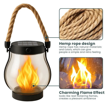 🔥 Solar Flame Lamp | Flickering Outdoor Garden Light