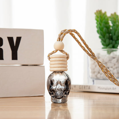💀 Artistic Skull Mini Bottle | Gradient Glass Display Container