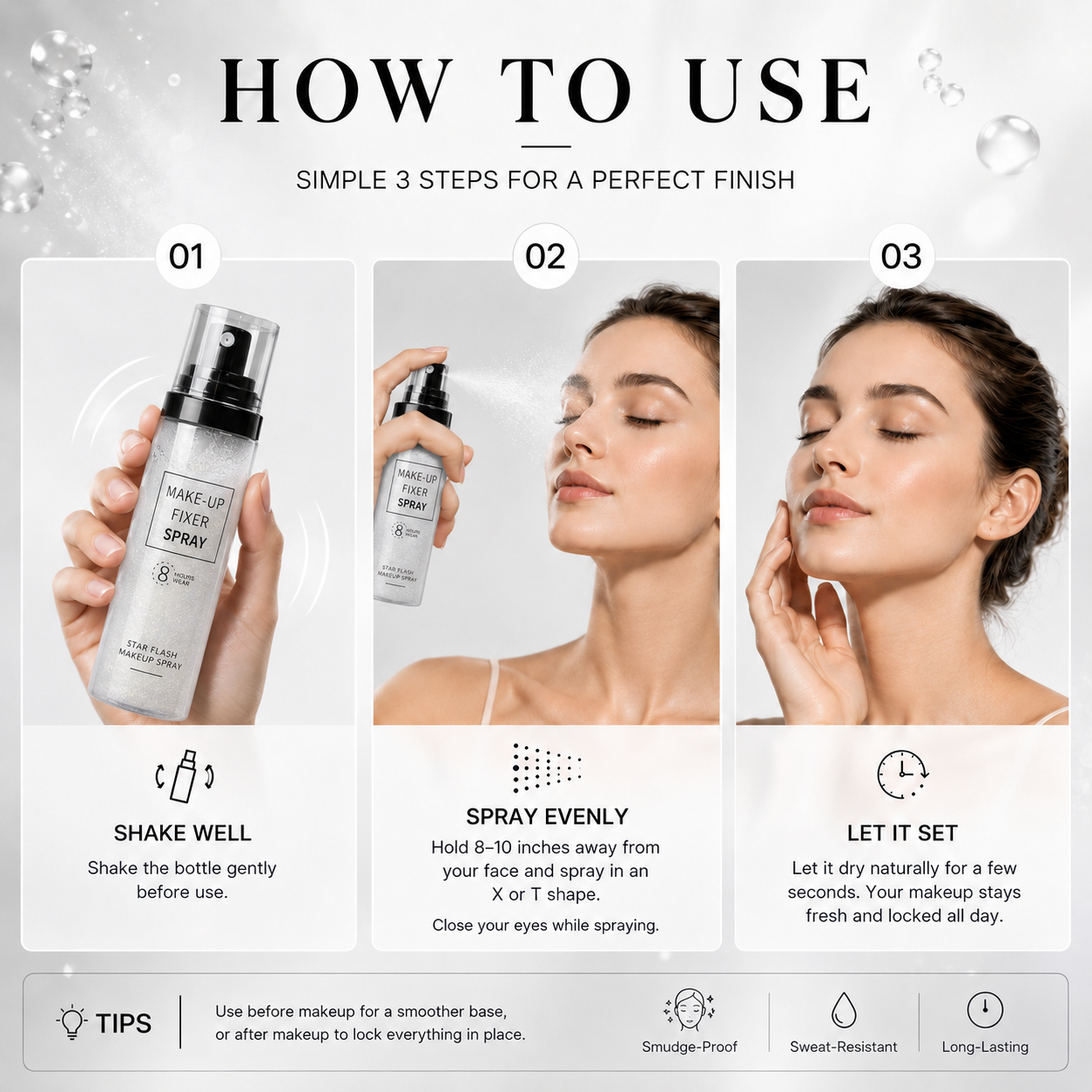 ✨ Waterproof 💦 Makeup Setting Spray 💄 – Long-Lasting Oil Control 🌸 & Fresh-Looking Finish