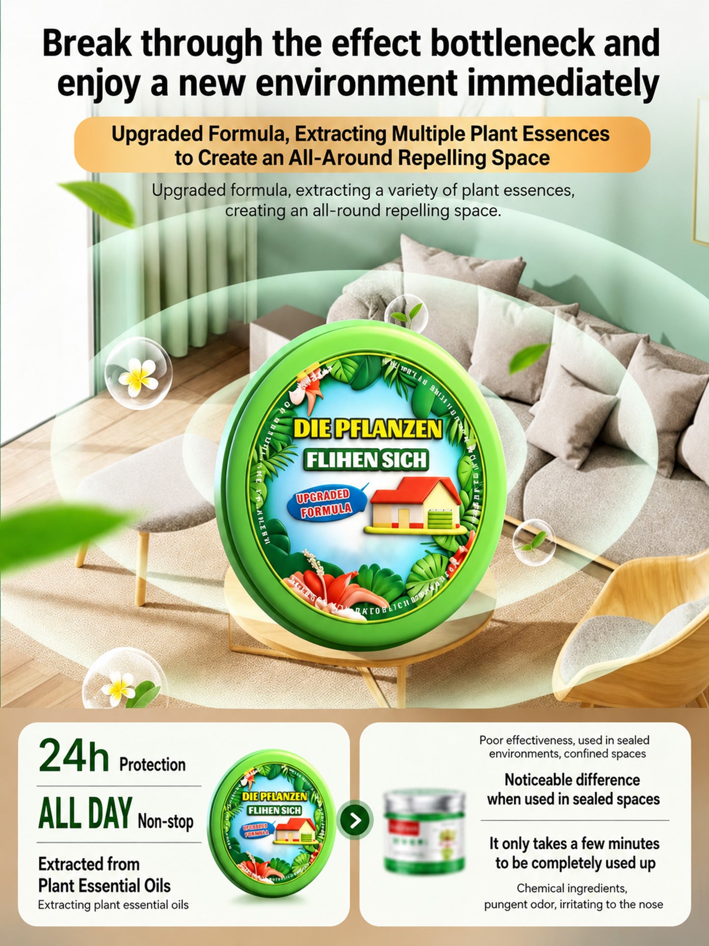 🔥Last Day 47% OFF🔥Multifunctional Mosquito & Fly Repellent Aroma 🌿Household Insect Repeller