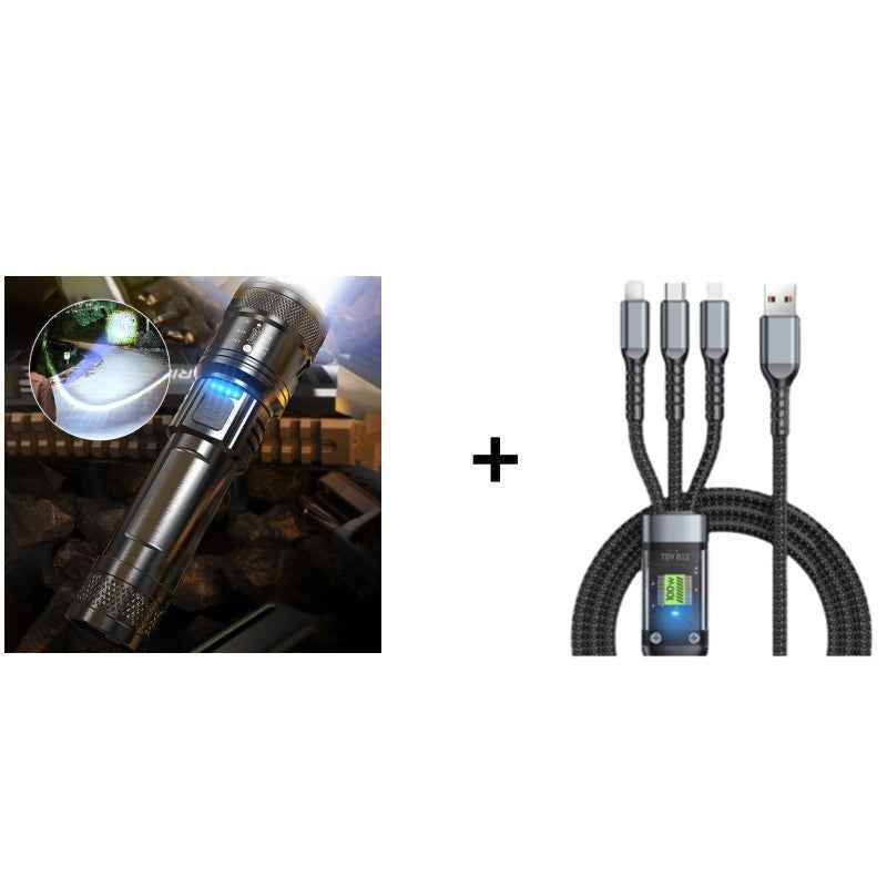 🔥 Super Bright LED Zoomable Flashlight