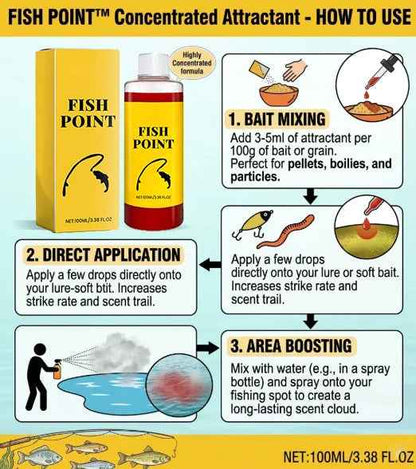 🎣 Concentrated Fish Attractant Liquid – 🐟Fast-Acting Red Worm Formula -8JX3