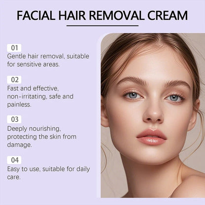 🔥 Today!-Buy 2 Get 1 FREE🔥Gentle and Painless Facial Hair Removal Cream