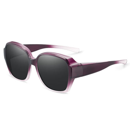 🎉BUY 1 GET 1 FREE 😎 Wraparound Cat-Eye Over Glasses Sunglasses – Full-Cover UV400 Shield Shades for Daylong Comfort 🕶️