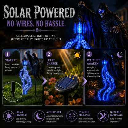 🔥 51% OFF Today Only – 🎃 Haunted Headless Horseman Halloween Yard Light | Animated Spooky Outdoor Garden Decoration 💀