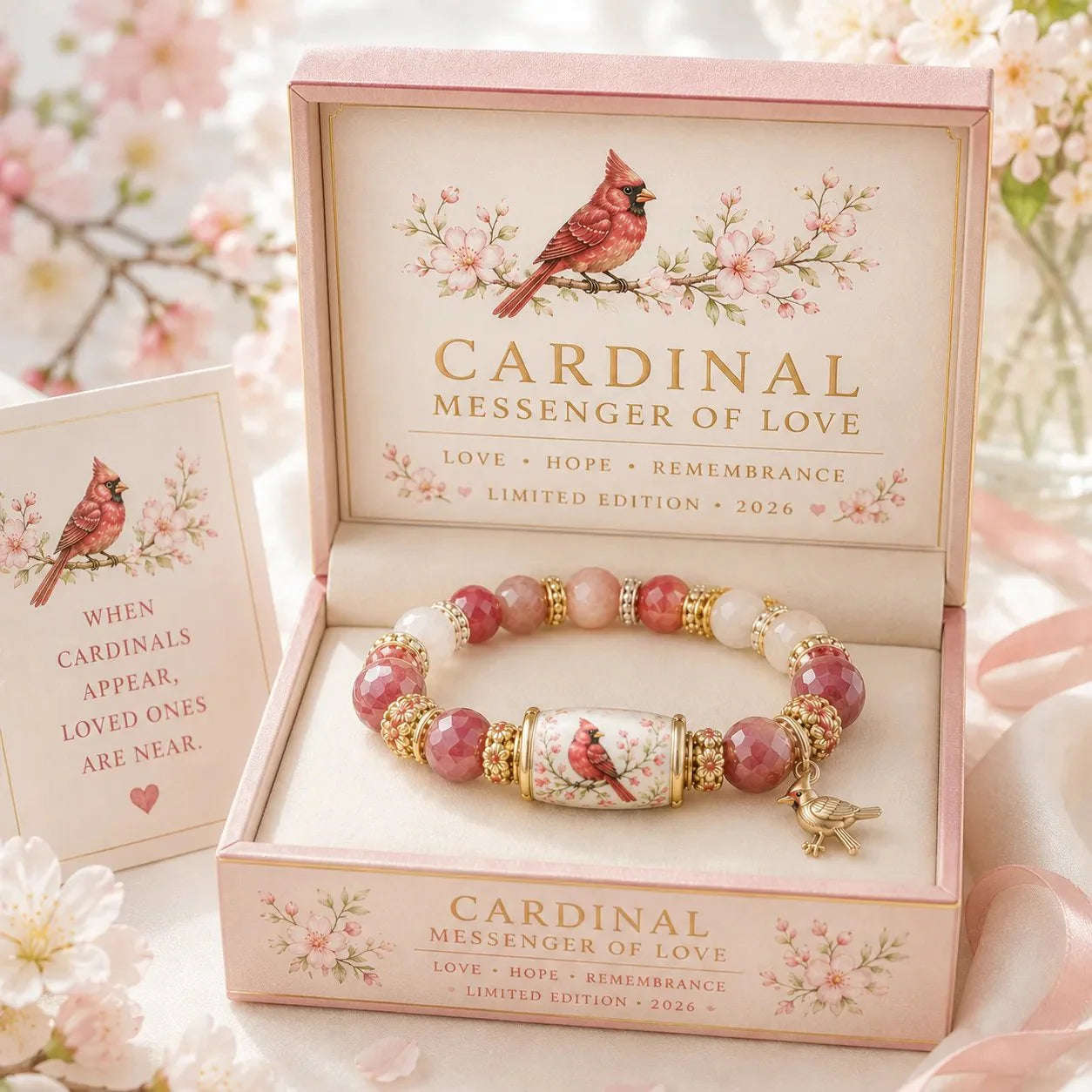 2026 Limited Edition Bracelet💜Love, Remembrance & Cardinal Blessings🌸🕊️