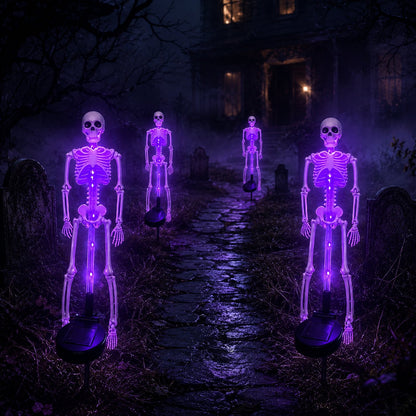 Turn Your Yard Into A Spooky Skull Path 💀🌙 Halloween Solar Garden Lights