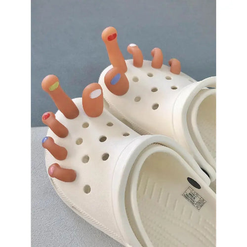 🎁Buy 1 Get 1 Free🎁| 🫧Novelty Cartoon Toes Design Crocs Shoe Decoration👣