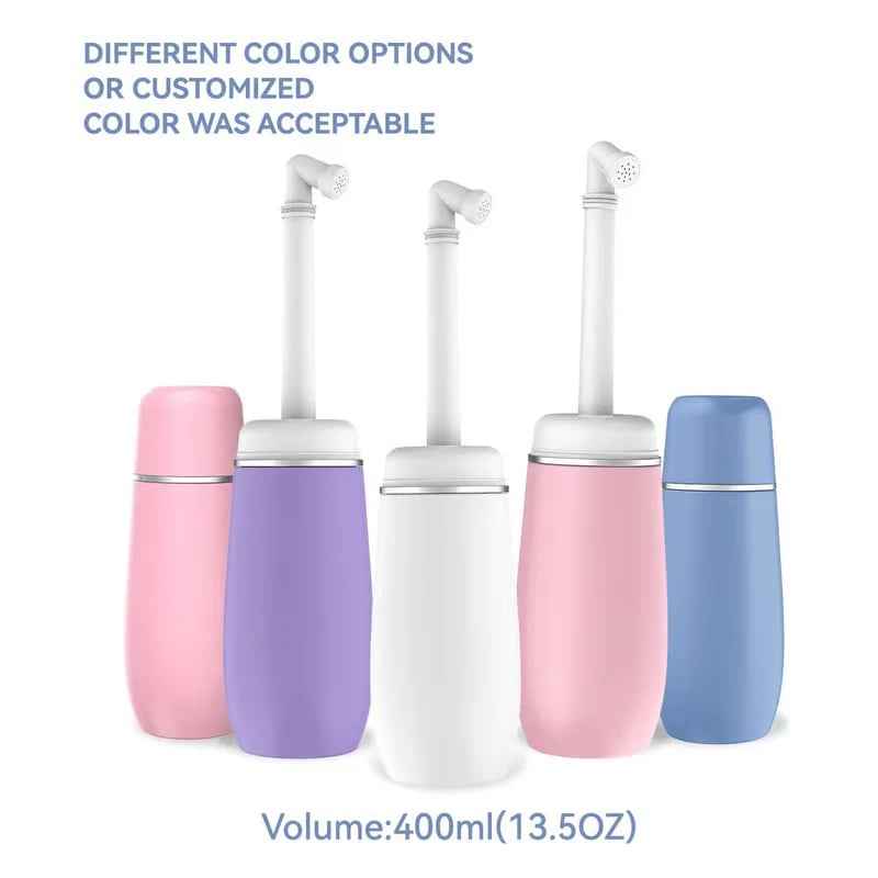 💧 Portable Bidet with Extendable Retractable Nozzle 🧼 – Perfect for Wudu & Daily Hygiene, 13.5 oz, Leak-Proof