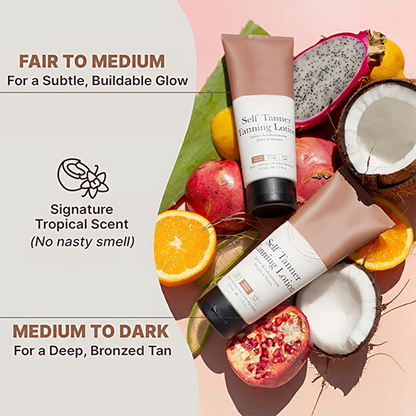 🌞 Silky Smooth Self Tanner Lotion – Get a Natural, Long-Lasting Sun-Kissed Glow Without the Sun, No Orange, No Streaks