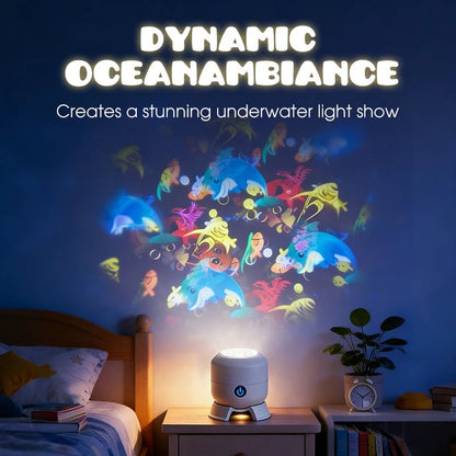 Dynamic rotating LED light projector