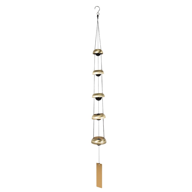🔔Add Harmony to Your Space🏠 Quintet Brass Wind Chimes