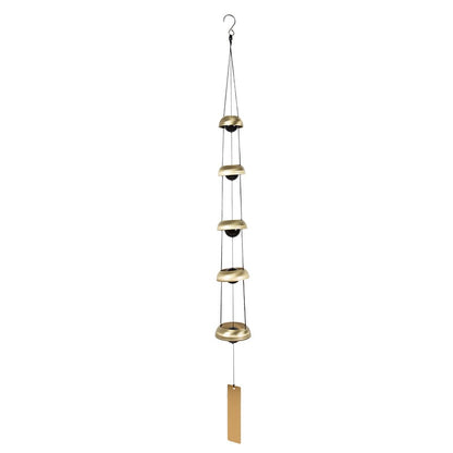 🔔Add Harmony to Your Space🏠 Quintet Brass Wind Chimes