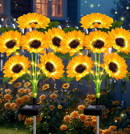 🌞Solar LED Sunflower Garden Lights-29.6inch/74cm