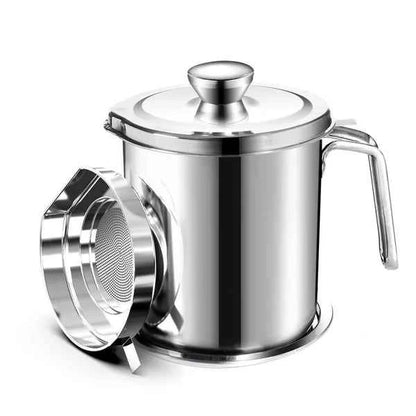 🔥Stainless Steel Frying Pot with Thermometer and Oil Drip Drainer Rack🎉