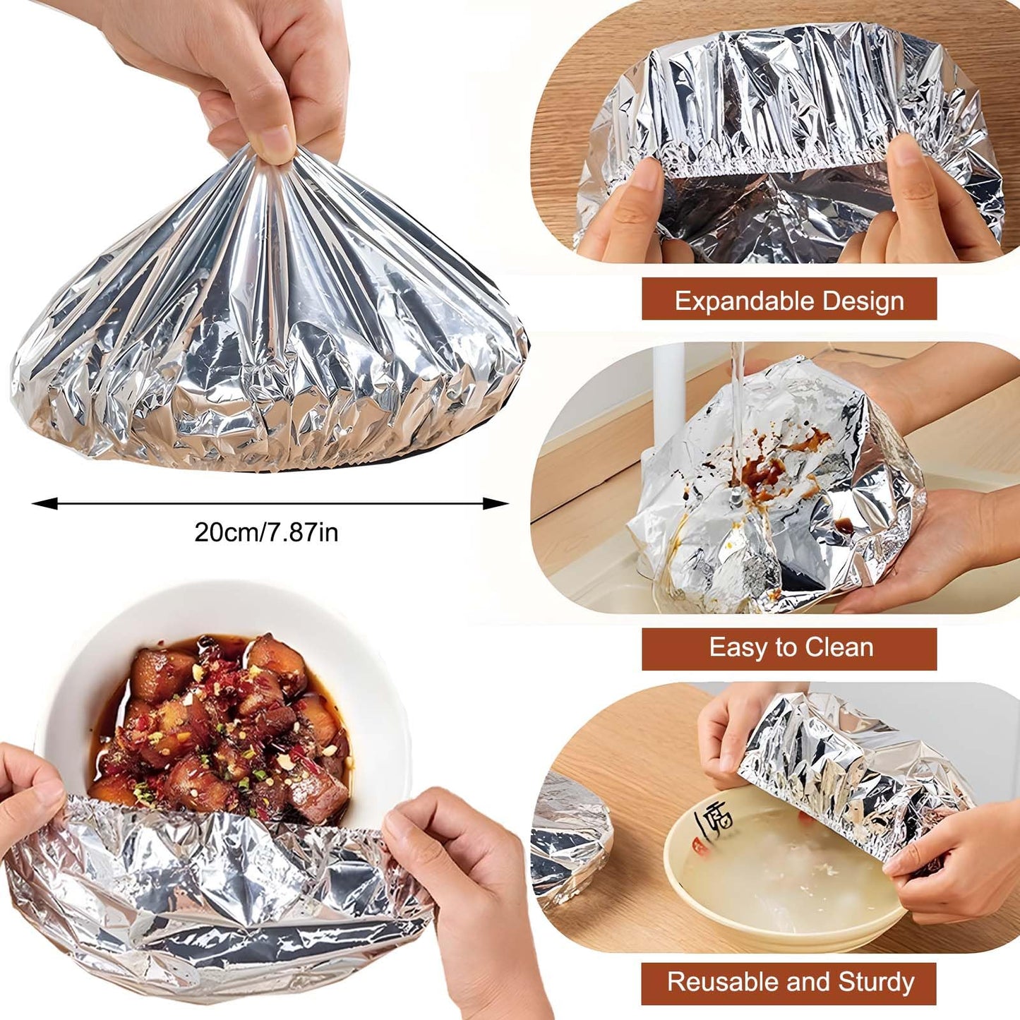 🥳2026 HOT SALE🥳💞50K+ SOLD!✨ 💝Aluminum Foil Heat-retaining Cover