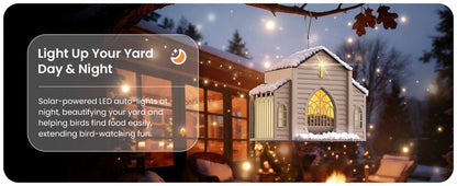 🔥Last Day 49% OFF-✝️Church-Shaped Metal Solar Bird Feeder🐦️✨