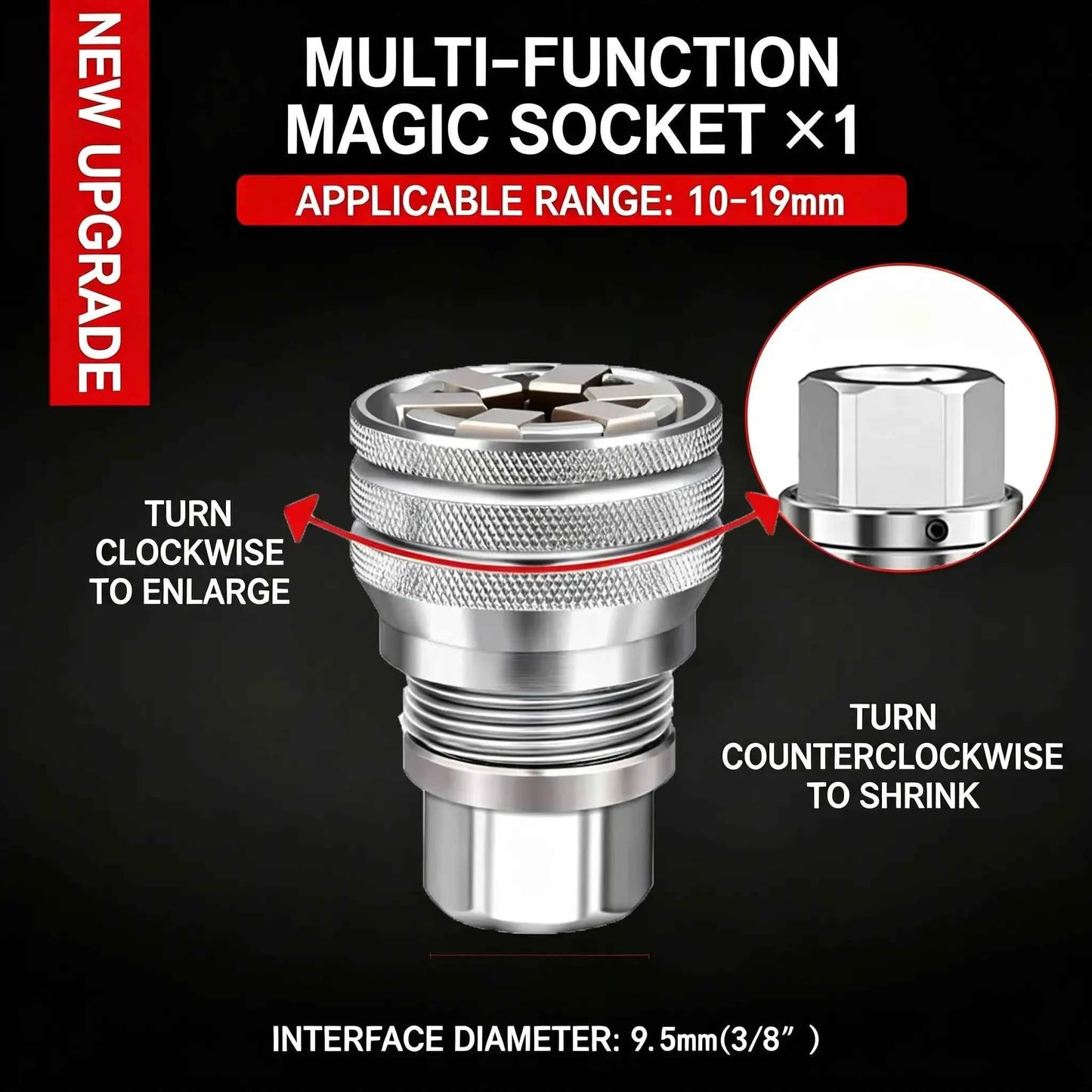 🛠️ Universal Socket Wrench | Multi-Function Repair Tool