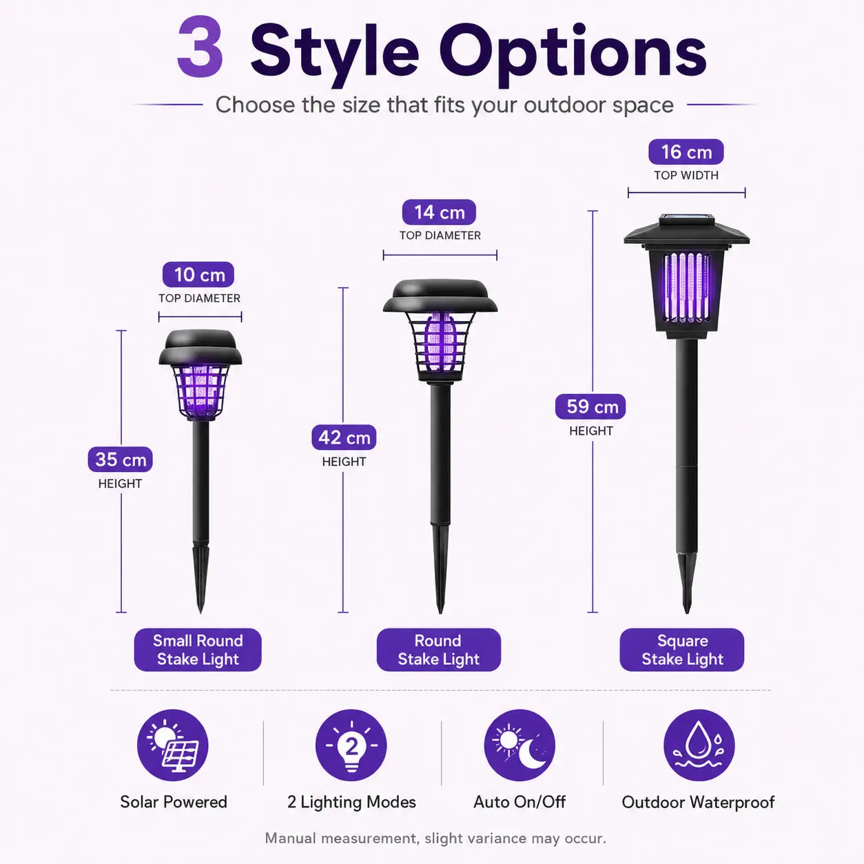 🦟 Solar Mosquito Zapper Light | Outdoor UV Insect Killer Lamp