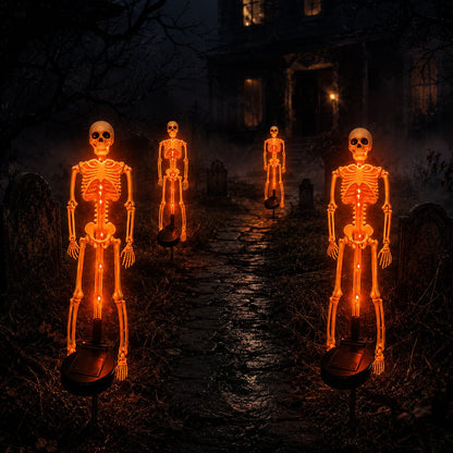 Turn Your Yard Into A Spooky Skull Path 💀🌙 Halloween Solar Garden Lights