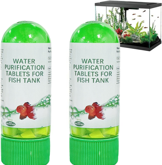 💧 Fish Tank Purification Tablets | Remove Cloudy Water & Turbidity (2PC)