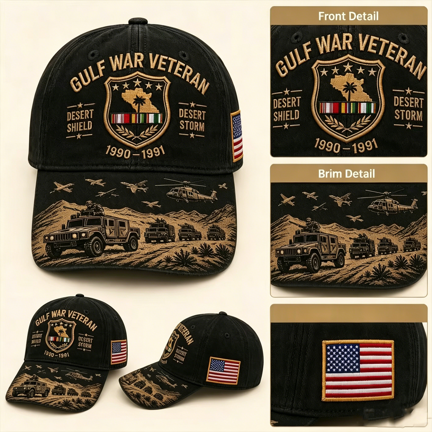 🔥Limited Time 49% OFF🎖️ Gulf War Veteran Memorial Hat
