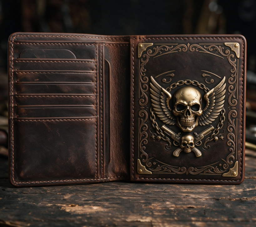 💳🔥 Club Embossed Leather Wallet | Premium Everyday Wallet with Classic Appeal