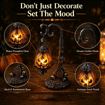 🖤✨ Limited Time 50% OFF✨ Gothic Pumpkin Lantern Stand | Elegant Halloween Atmosphere Decoration
