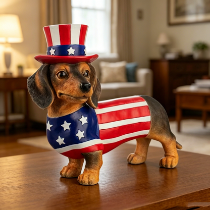 🐶 Resin Sausage Dog Sculpture | Charming Home Decor