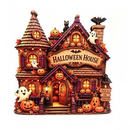 🎃🔥 Today 49% OFF🔥 Pumpkin House Desktop Decoration | Cozy Halloween Holiday Ornament for Home & Office