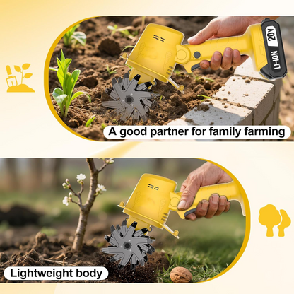 🌱🏡 Garden Season 49% OFF🔥 20V Electric Tiller | Perfect for Soil Cultivation, Weeding & Planting