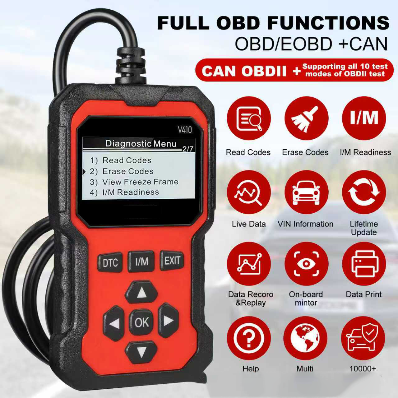 🚘 Car Diagnostic Scan Tool | Engine Code Reader
