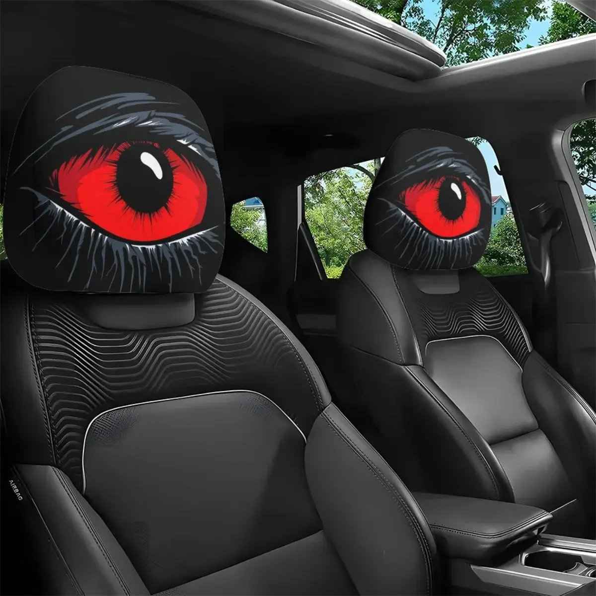 🔥 2PCS Headrest Covers | Universal Fit Car Interior Decor