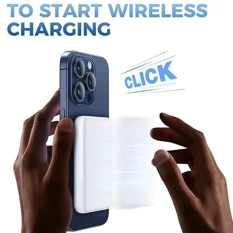 ⚡ 5000mAh MagSafe Power Bank | Wireless Fast Charger for iPhone