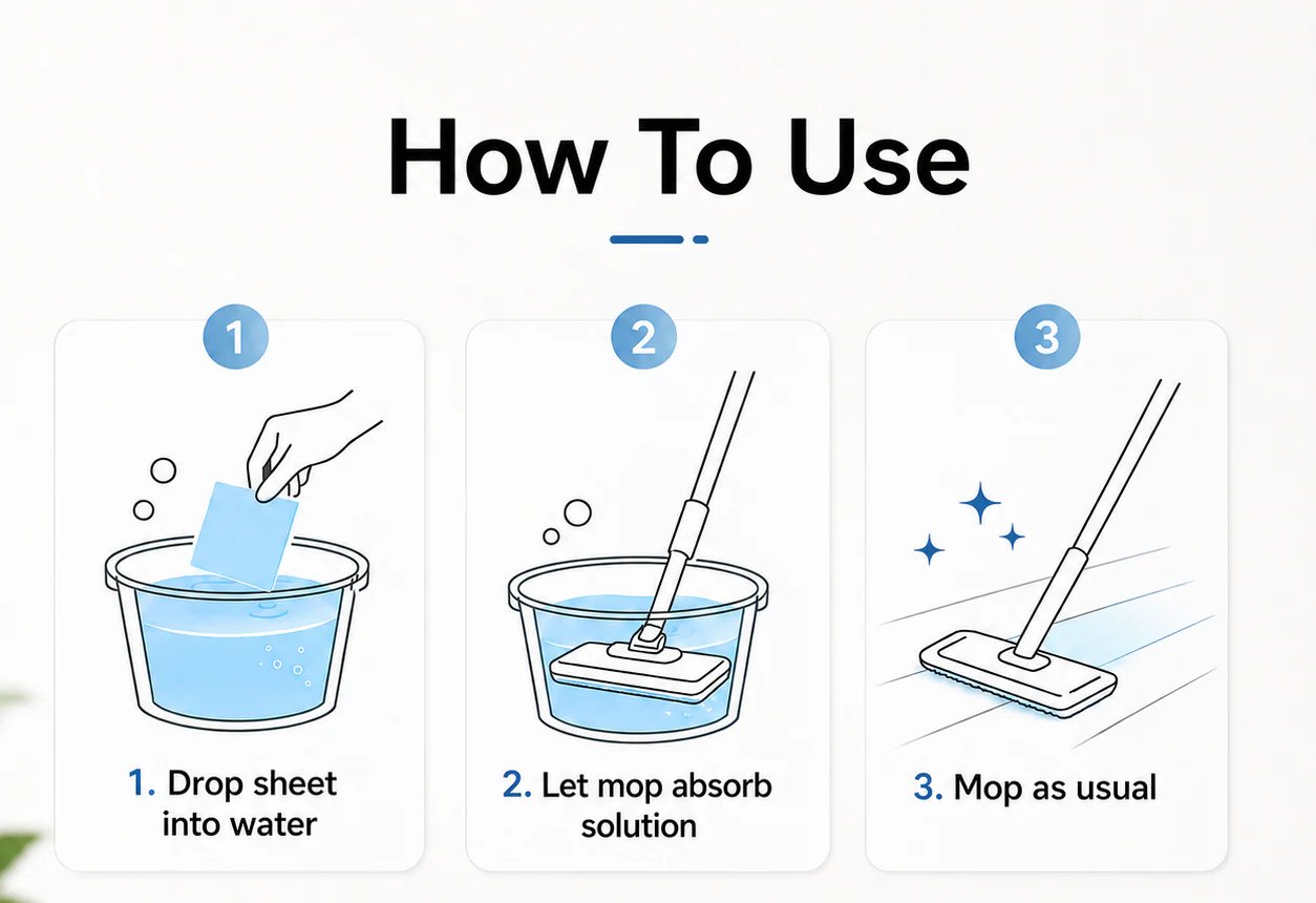 🔥LAST DAY 49% OFF -Floor Cleaning Tablets Multi-Surface Antibacterial Cleaner