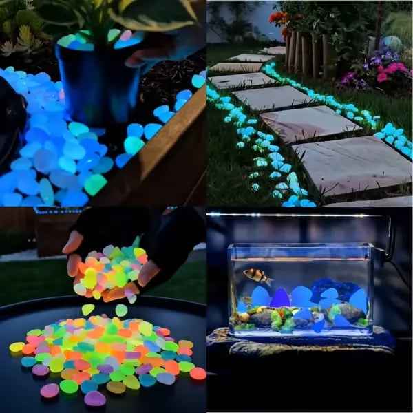(🎁Last Day 49% OFF)🌈Colorful Glow-in-the-Dark Garden Stones