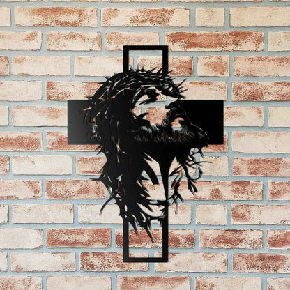 ✝️ Christian Cross Metal Wall Decor | Laser Cut Hanging Art