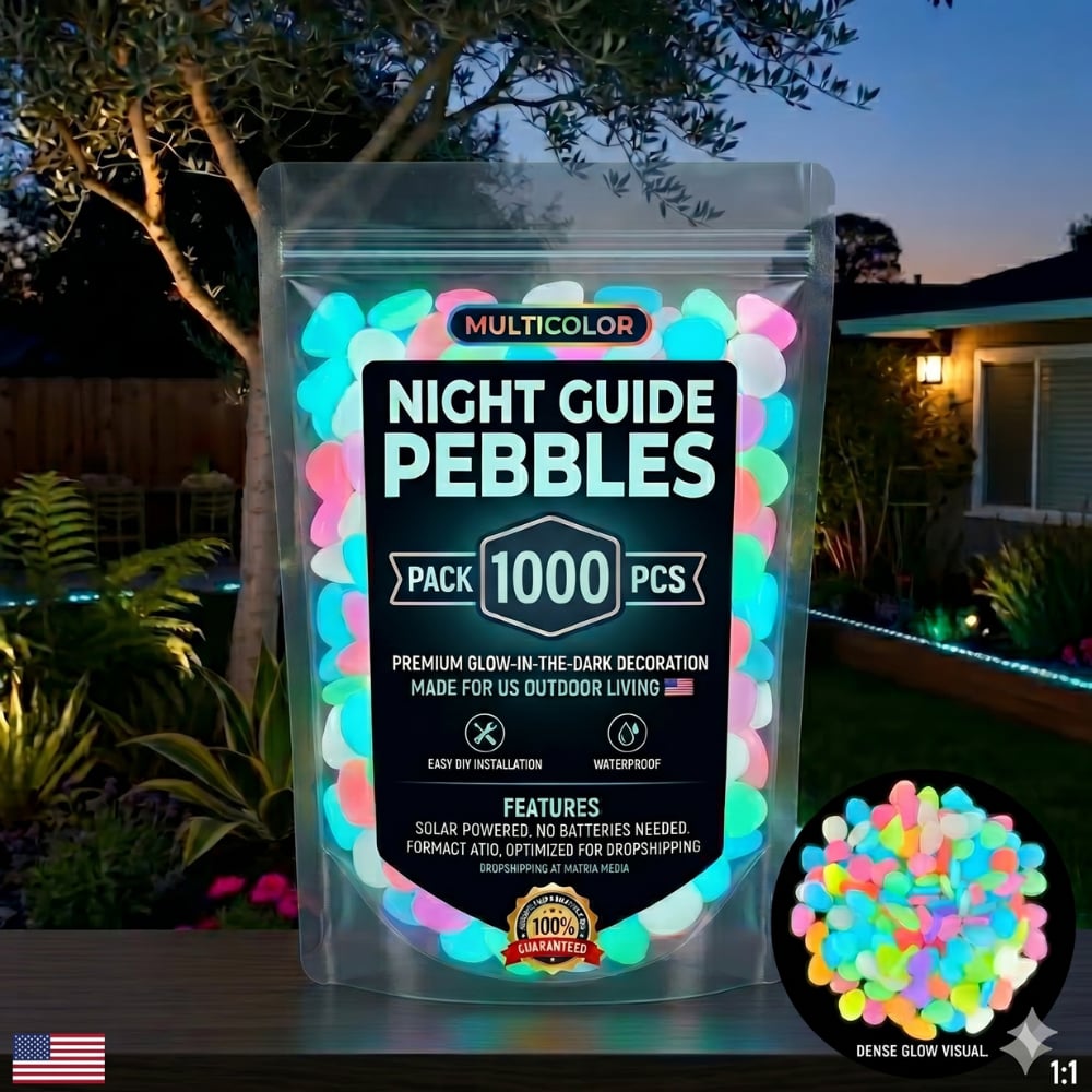 💥LAST DAY SALE 49%OFF💥🌈Colorful Glow-in-the-Dark Garden Stones