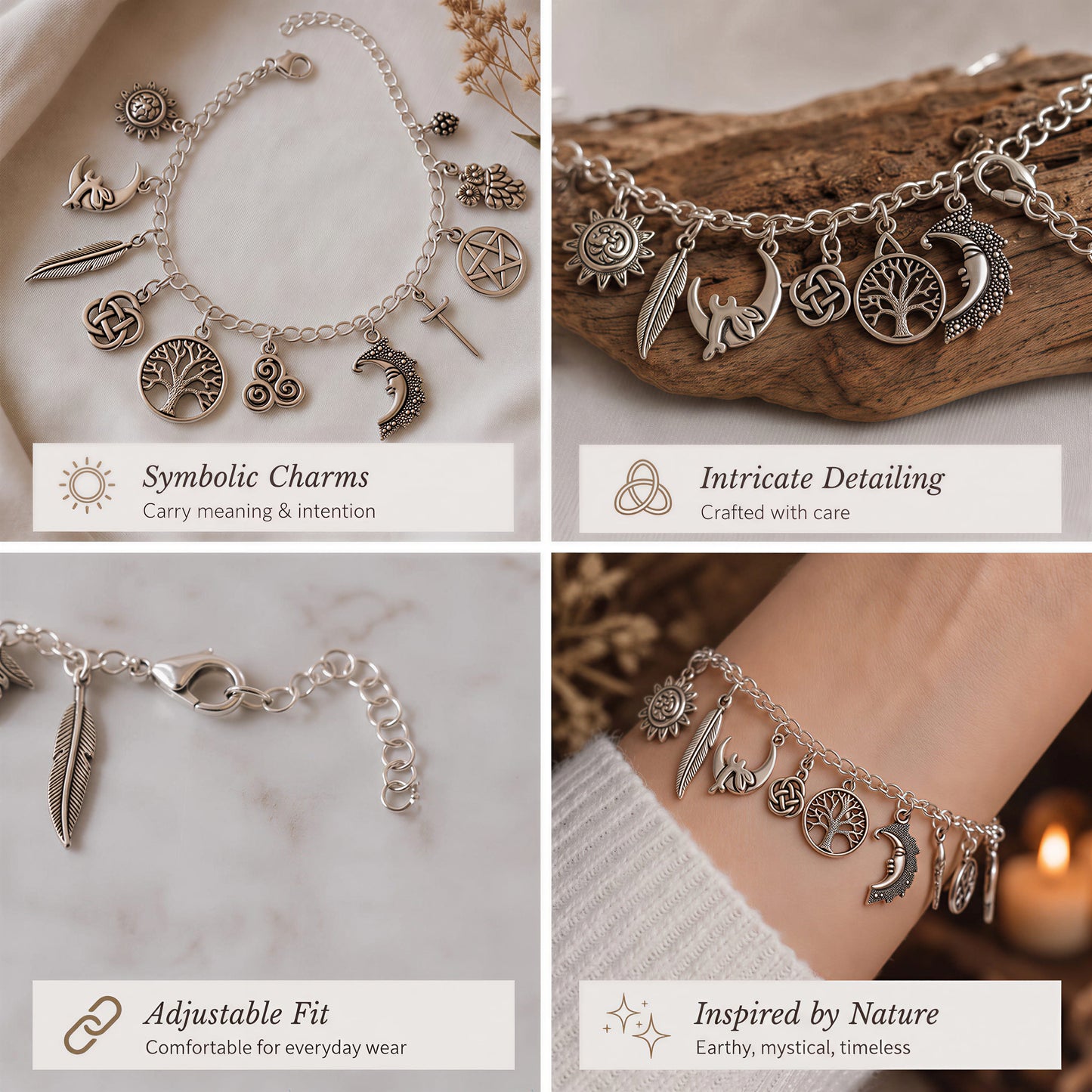 🔥Limited Time 50% Off✨Vintage Witchy Charm Bracelet
