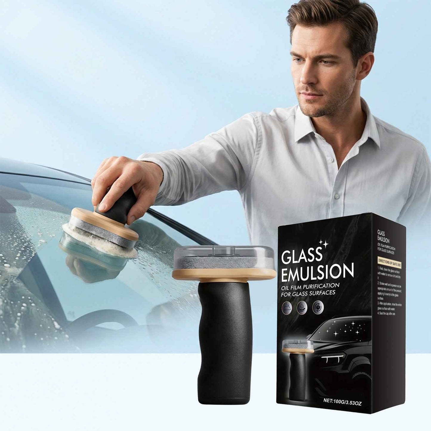 ✨ Car Window Oil Film Remover | Glass Cleaning Cream