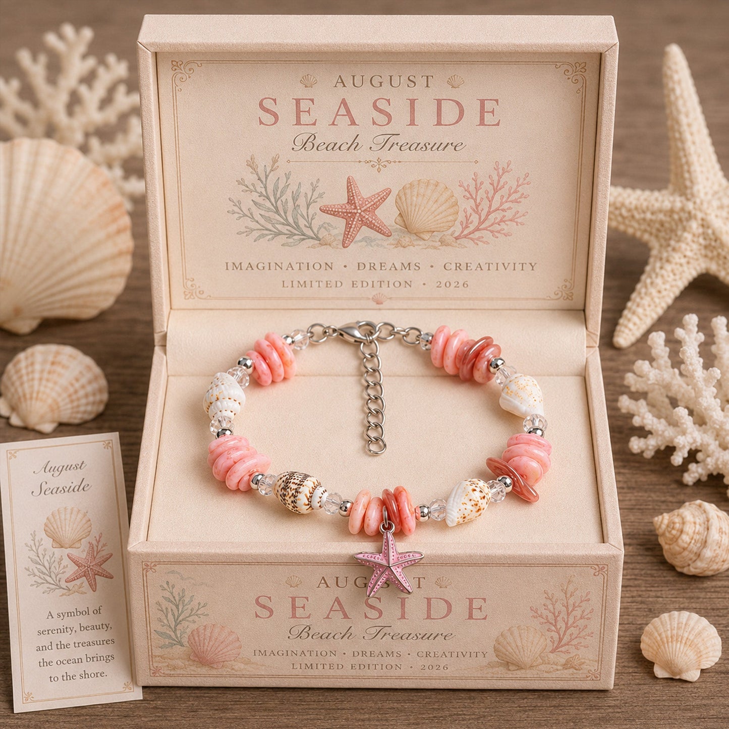 🐚 Blessings from the Deep🌊 Shell, Pearl & Aquamarine Choker | 2026 Limited Handmade Edition – Only 8 Left🔥