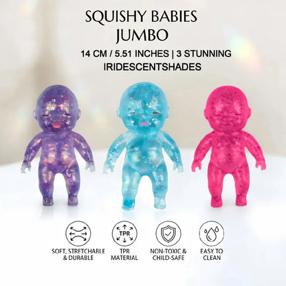 🧸 Squishy Baby Glitter Toy | Slow Rising Stress Relief Fidget