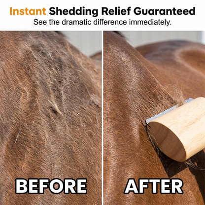 🔥Last Day 55% OFF| 🐎Horse Brush Pet Deshedding & Grooming Tool🐕️