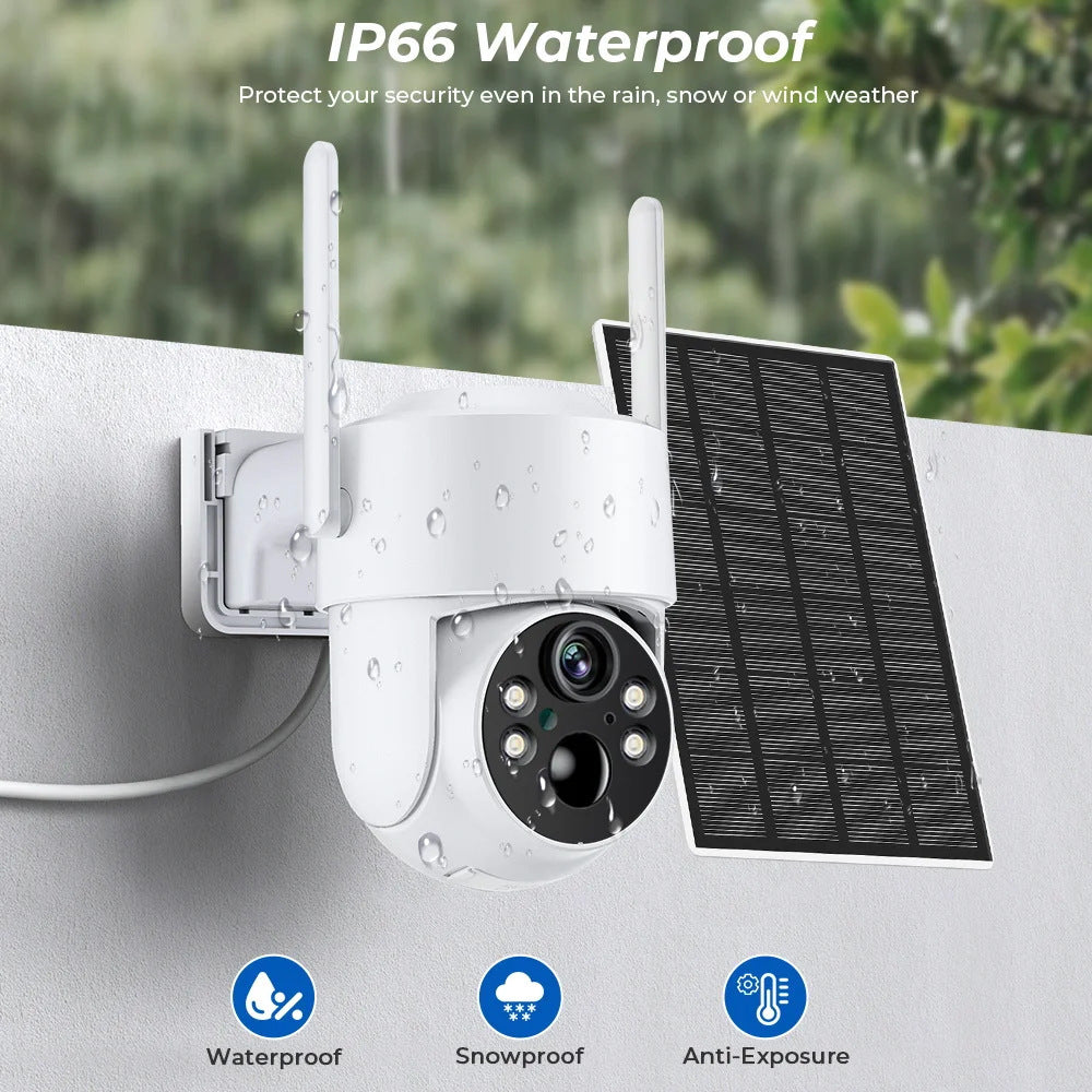 🌙 Wireless Outdoor Security Cameras | 360° Solar Surveillance System