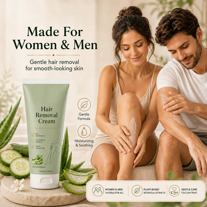 LAST DAY -BUY 1 GET 1 FREE🤩Ahlwo Painless Depilatory Cream – No Razor Bumps, No Harsh Odor